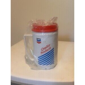 Chevron Quality Products 12oz. Cup with Lid Plastic Tumbler Vintage NEW